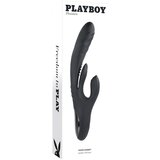 Playboy Brzi Zeko - akumulatorski vibrator s klitorisom (crni) | shoptok.hr