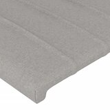  LED uzglavlje svjetlosivo 103 x 16 x 118/128 cm od tkanine | shoptok.hr
