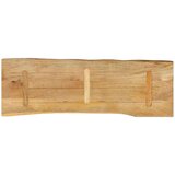 vidaXL Mizna plošča 110x40x2,5 cm naraven rob trden mangov les | Shoptok.si