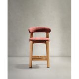 Kave Home Barska stolica od čvrste jeseni boja terakote/u svijetloj prirodnoj boji (visine sjedala 65 cm) Granite – | shoptok.hr