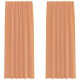 vidaXL Voile zavjese s džepovima za šipke 2 kom terakota - Terakota 140 x 245 cm 1 s džepovima za šipke Cijene