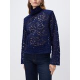 Reserved Rupičasta bluza s podignutim ovratnikom - kobalt-plavo | shoptok.hr