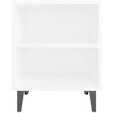 Noćni ormarić s metalnim nogama bijeli 40 x 30 x 50 cm | Eponuda.com