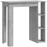 vidaXL Barska miza s polico betonsko siva 102x50x103,5 cm iverna pl., (20624856) Cene