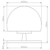  Fabas 3570-30-138 - LED prigušiva stona lampa MORGANA 1XG9/3W/230V | Eponuda.com