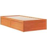  Krevet s regalom za knjige bez madraca 90 x 200 cm od borovine | shoptok.hr