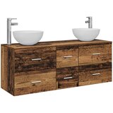  Set ormarića za kupaonicu 3 kom. Staro drvo 49,5 x 41 x 64,5 cm | shoptok.hr