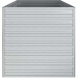 vidaXL Visoka greda 160x80x77 cm pocinkano jeklo srebrna | Shoptok.si