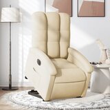 Maison Chic Električni naslanjač - Relax naslanjač s funkcijo vstajanja krem blago, (22061368) | Shoptok.si