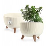 KADAX Vrtni lonec za rože z nogami Velika okrogla vstavljiva posoda 29 cm, (5000350757) | Shoptok.si