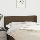 vidaXL Vzglavje z ušesi temno rjav 147x16x78/88 cm blago Cene