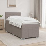  Boxspring krevet s madracem Sivosmeđa 100 x 200 cm Tkanina | shoptok.hr
