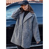 DStreet Płaszcz damski oversize FLUFFEA typu baranek grafitowy | ePonuda.com