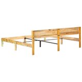  Posteljni okvir iz trdnega predelanega lesa 200x200 cm | Shoptok.si