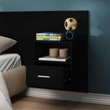  Stenske nočne omarice 2 kosa črne, (20809027) | Shoptok.si