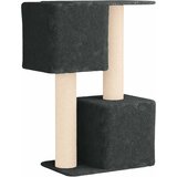  Mačje drvo s sisalnim postoljima za grebanje Tamnosiva 114 cm | shoptok.hr