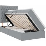 vidaXL postelja s shranjevanjem svetlo siva 100 x 200 cm umjetno usnje, (5000100408) | Shoptok.si