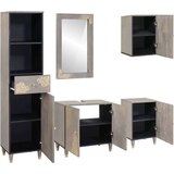 vidaXL Set namještaja za kupaonicu Zidne 5 pcs Siva 62 x 33 x 58 cm | shoptok.hr