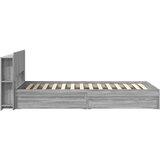  Okvir kreveta s pohranom s ladicama Siva Sonoma 75 x 190 cm | shoptok.hr