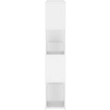 vidaXL Knjižna omara za razdelitev prostora bela 100x24x124 cm | Shoptok.si