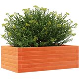  Vrtna sadilica voštano smeđa 70 x 40 x 23 cm masivna borovina | Eponuda.ba