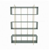 Hanah home polica za knjige bruti green gold