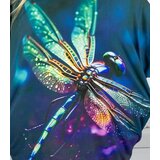 Pri Black tunic dress with colorful print and pockets PERLA | shoptok.hr