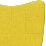  Stolica za opuštanje s osloncem za noge boja senfa od tkanine | shoptok.hr