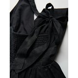 Reserved Midi haljina od lana - crno | shoptok.hr