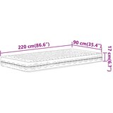  Madrac od pjene bijeli 90x220 cm tvrdoća H2 H3 | shoptok.hr