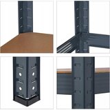 Metalna polica za spremanje MDF 180x90x40 cm | shoptok.hr