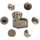  Naslonjač od umjetne kože boja cappuccina | shoptok.hr