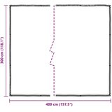CERADA s rupama *Transparent*an 3 x 4 m Polietilen - 3 x 4 m | shoptok.hr