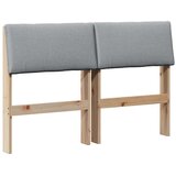  Tapecirani uzglavlje Svijetlo siva 120 cm Čvrsto borovo drvo | shoptok.hr
