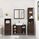vidaXL 4-dijelni set kupaonskog namještaja boja smeđeg hrasta drveni | shoptok.hr
