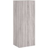  5-dijelni zidni TV elementi siva boja hrasta konstruirano drvo | shoptok.hr