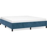 The Living Store Posteljni okvir temno moder 180x200 cm žamet - Posteljni Okvir, (21489367) | Shoptok.si