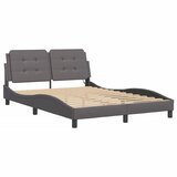  Okvir kreveta s LED-om bez madraca Zadar sivi 140 x 190 cm | Eponuda.com