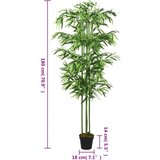 vidaXL Umjetno stablo bambusa 864 listova 180 cm zeleno | shoptok.hr