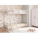  Dječji drveni krevet na kat Sofena sa sofom 200x90 cm, bijeli, bez madraca | shoptok.hr