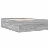  Okvir kreveta siva boja hrasta 140 x 200 cm konstruirano drvo | shoptok.hr