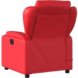  Masažni naslanjač rdeče umetno usnje | Shoptok.si