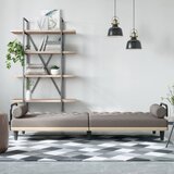  Kauč na razvlačenje s naslonima za ruke smeđesivi od tkanine | shoptok.hr
