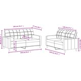  2-dijelni set sofa s jastucima crvena boja vina od tkanine | shoptok.hr