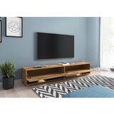 P & B nizka omarica lowa, barva hrasta, led | Shoptok.si