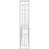  Gabionska košara U-oblika s 2 stupa 140 x 20 x 100 cm željezna | shoptok.hr