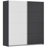 Modern Living Omara Z Drsnimi Vrati Subito, Bela, Barva Grafita | Shoptok.si