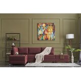 Atelier Del Sofa Fly Left ugaona garnitura na razvlačenje 210 × 280 cm, bordo | Eponuda.com