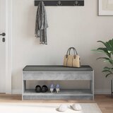 Klupa za hodnik s jastukom Betonsko Siva 103 x 38 x 45 cm | shoptok.hr