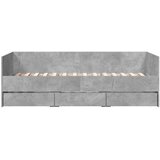  Dnevni krevet s ladicama bez madraca siva boja betona 90x200 cm | shoptok.hr